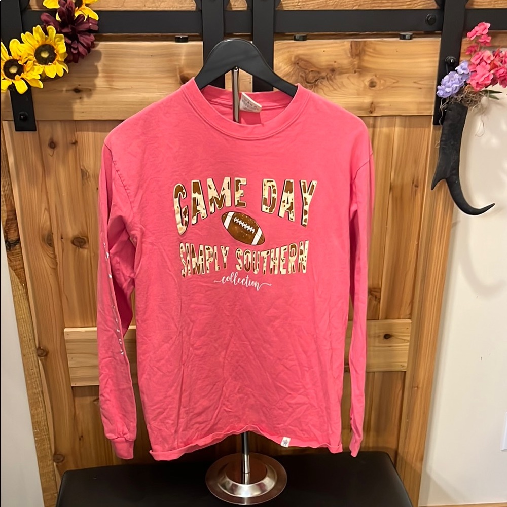 Simply Southern Pink 'Game Day' Long Sleeve Tee